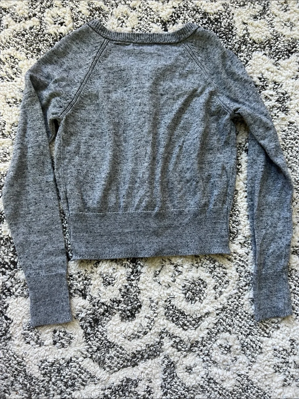 Carter's Gray Cardigan with Red and Gray Plaid Skirt